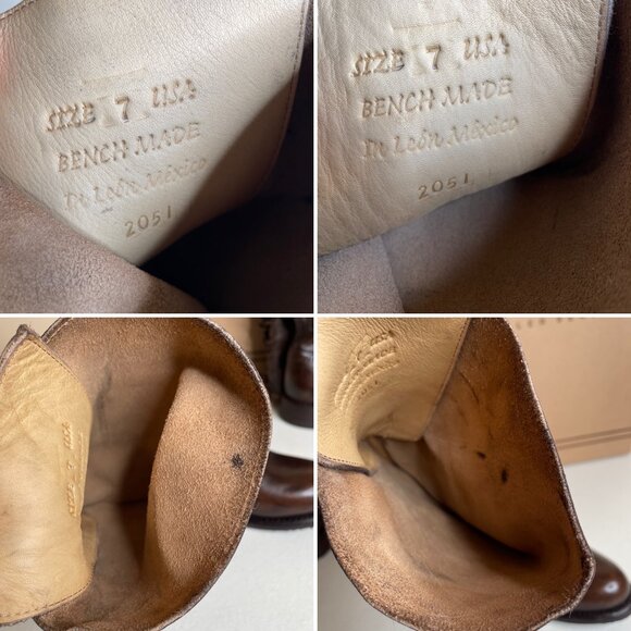 New BED STU Manchester Teak Glaze Riding Boots Size 7 - Picture 14 of 16